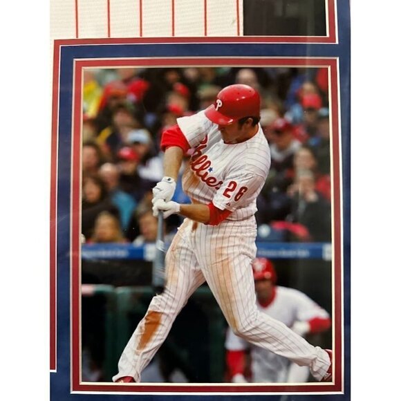 Chase Utley signed autographed Philadelphia Phillies 2008 WS framed jersey PSA - Picture 5 of 6